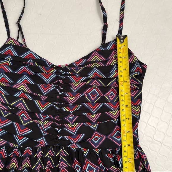 Roxy multicolor black skater sundress with adjustable straps - Picture 13 of 13